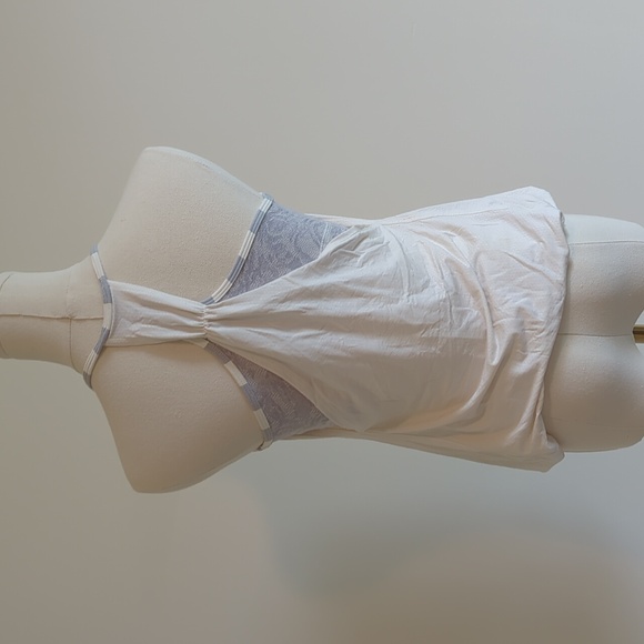 Lululemon size 6 ivory tank with gray accent - Picture 5 of 9
